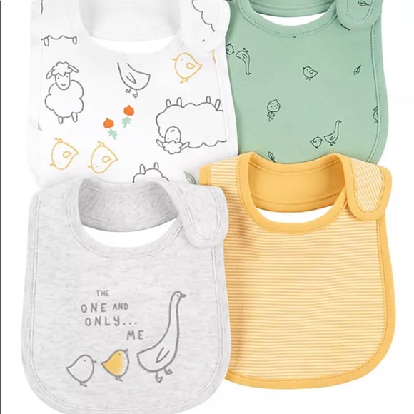 Carter's Other - Carter’s 4-pack Animal Teething Bibs